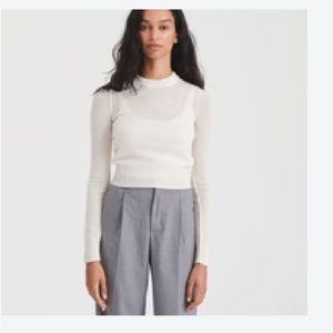 Nadaam cashmere reversible cropped sweater S- XS